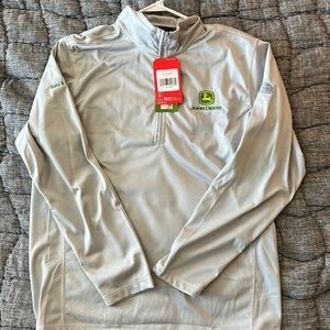 North Face Tech 1/4 zip fleece - John Deere branded